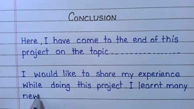 writing conclusion