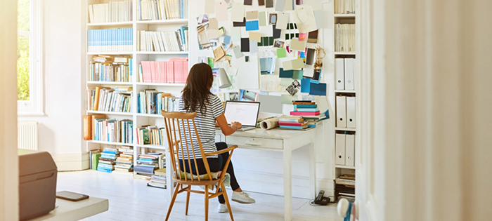 Well-organized study areas